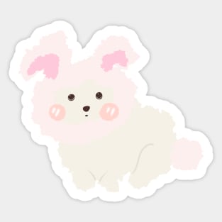 Bunny Puppy Sticker